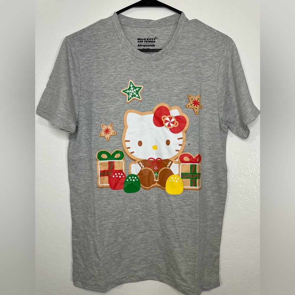 Aeropostale Gray Hello Kitty Graphic Tee
